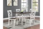 Everly White 2 Tone Dining Set For 4 - Room