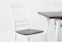 Everly White 2 Tone Dining Set For 4 - Detail