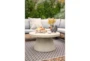 Madrid Concrete Outdoor Round Coffee Table - Room