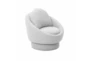 Haylen Light Grey Boucle Swivel Lounge Chair - Signature