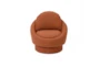 Haylen Saffron Boucle Swivel Lounge Chair - Front