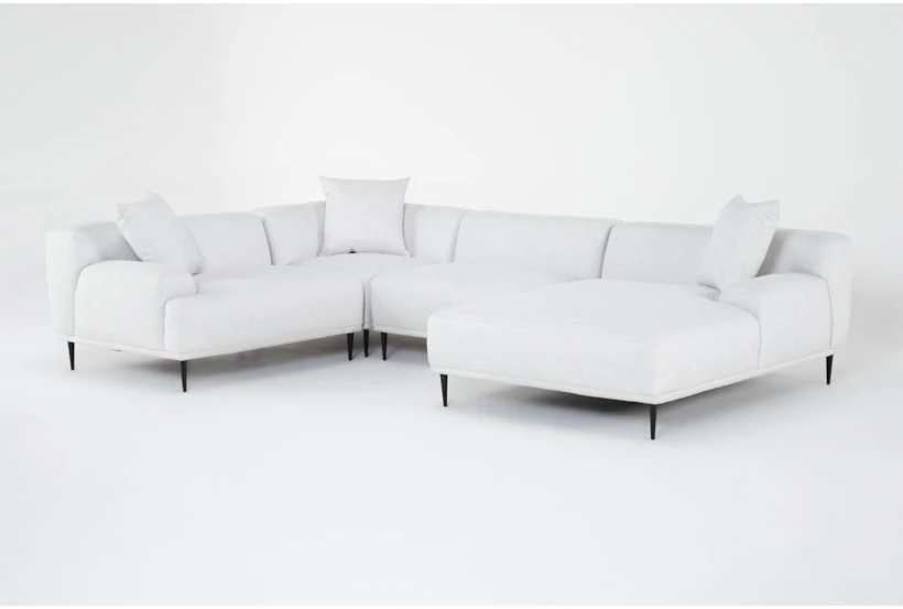 Kenai Pearl 117" 4 Piece Sectional with Right Arm Facing Chaise - 360