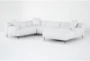 Kenai Pearl 117" 4 Piece Sectional with Right Arm Facing Chaise - Signature