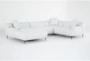 Kenai Pearl 117" 4 Piece Sectional with Left Arm Facing Chaise - Signature