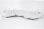 Kenai Pearl 153" 5 Piece Sectional with Right Arm Facing Chaise - Signature