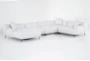 Kenai Pearl 153" 5 Piece Sectional with Left Arm Facing Chaise - Signature