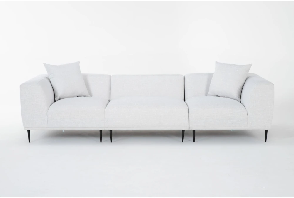 Kenai Pearl 108" 3 Piece Sofa with 2 Corners, 1 Armless Chair