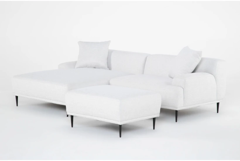 Kenai Pearl 90" 2 Piece Sectional with Left Arm Facing Chaise & Ottoman - 360