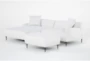 Kenai Pearl 90" 2 Piece Sectional with Left Arm Facing Chaise & Ottoman - Signature