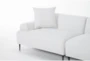 Kenai Pearl 126" 3 Piece Sectional with Right Arm Facing Chaise & Ottoman - Detail