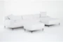 Kenai Pearl 126" 3 Piece Sectional with Right Arm Facing Chaise & Ottoman - Signature