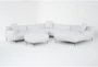 Kenai Pearl 153" 5 Piece Sectional with Right Arm Facing Chaise & Ottoman - Signature