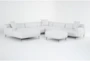 Kenai Pearl 153" 5 Piece Sectional with Left Arm Facing Chaise & Ottoman - Signature