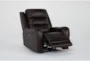 Theo Leather Power Recliner with Power Headrest & USB - Side