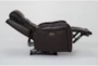 Theo Leather Power Recliner with Power Headrest & USB - Side