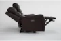 Theo Leather 64" Power Reclining Loveseat with Power Headrest & USB - Detail