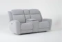 Jameson 79" Power Reclining Console Loveseat with Power Headrest & USB - Side