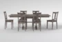 Baker Dew 66-82" Extendable Dining With Chair Set For 6 - Back