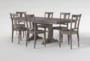 Baker Dew 66-82" Extendable Dining With Chair Set For 6 - Side