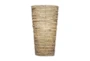 14 Inch Natural Wood Beaded Wall Sconce - Detail
