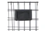16X28 Black Metal Wire 2 Tier Wall Basket Organizer - Detail