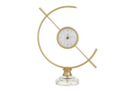 16" Gold Metal Minimalist Armilary Clock