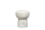 5" White Marble Footed Bowl With Lid - Signature