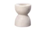 4" White Marble Taper Candle Holders Set Of 2 - Detail