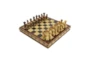 10X10 Bronze + Brown Polystone Chess Game Set - Signature