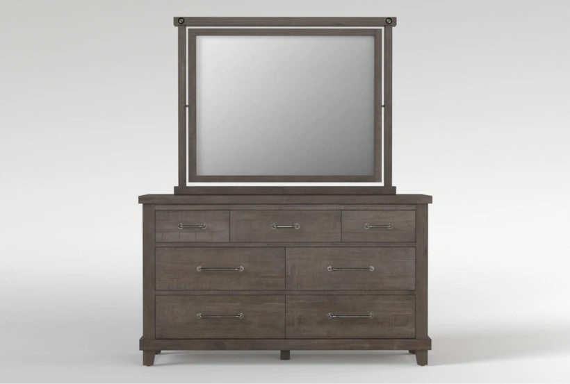Jaxon Grey II 7-Drawer Dresser/Mirror - 360