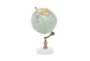 11" Teal + White Marble Globe Decor - Material