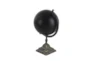 9" Matte Black Globe Decor - Back