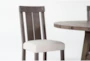 Jaxon Grey 54-72" Round Extendable Dining With Wood Chair Set For 4 - Detail