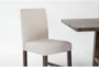Jaxon Grey 76-96" Extendable Dining With Upholstered Chair Set For 6 - Detail