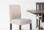 Jaxon Grey 76-96" Extendable Dining With 4 Wood Chair + 2 Upholstered Chair Set For 6 - Detail