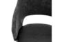 Danya Black Faux Leather + Fabric Rolling Office Desk Chair - Detail