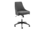 Sian Charcoal Fabric Rolling Office Desk Chair - Detail
