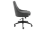 Sian Charcoal Fabric Rolling Office Desk Chair - Detail