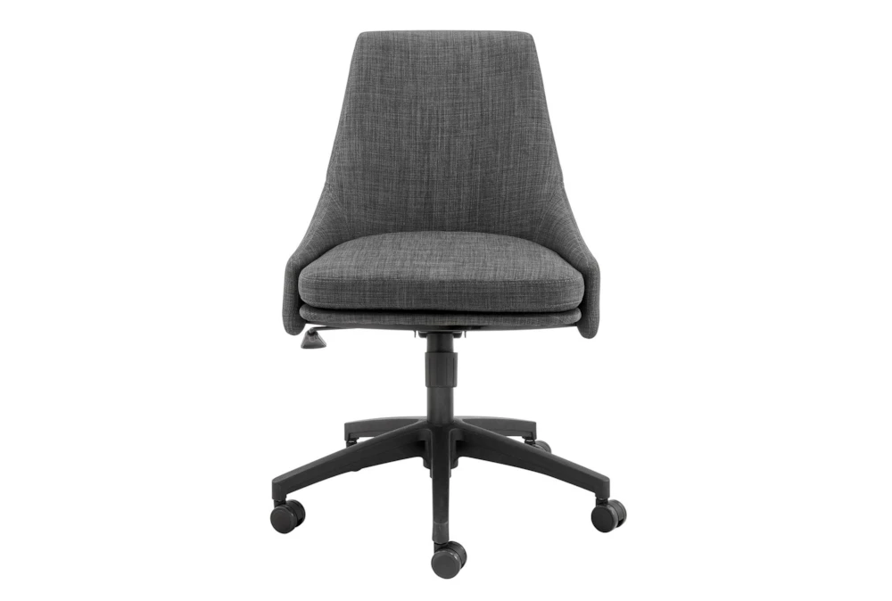 Sian Charcoal Fabric Rolling Office Desk Chair