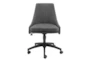 Sian Charcoal Fabric Rolling Office Desk Chair - Signature