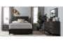Finley Grey California King Wood 4 Piece Bedroom Set With Dresser, Mirror & Nightstand - Room