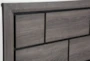 Finley Grey Twin Wood 4 Piece Bedroom Set With Dresser, Mirror & Nightstand - Detail