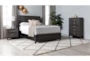 Finley Grey King Wood 3 Piece Bedroom Set With Chest & Nightstand - Room