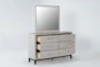 Finley White II 6-Drawer Dresser/Mirror - Storage