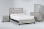 Finley White California King Wood 4 Piece Bedroom Set With Dresser, Mirror & Nightstand - Signature