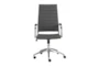 Aster Gray Faux Leather High Back Rolling Office Desk Chair - Signature