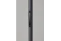 56" Black + Walnut Led Floor Lamp With Dimmer Switch - Detail