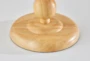 28" Natural Rubberwood Stacked Orb Table Lamp - Detail