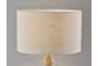 28" Natural Rubberwood Stacked Orb Table Lamp - Detail