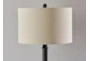 35" Antique Brass + Linen Shade Classic Adustable Table Lamp - Detail